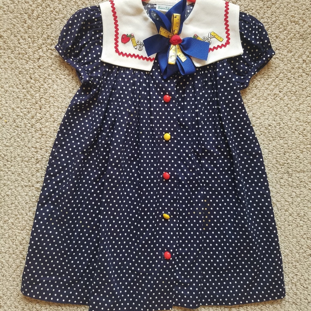 School Dress with Matching Bow